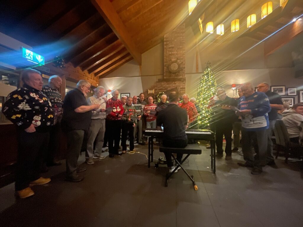 Choir singing at the Red Lion
